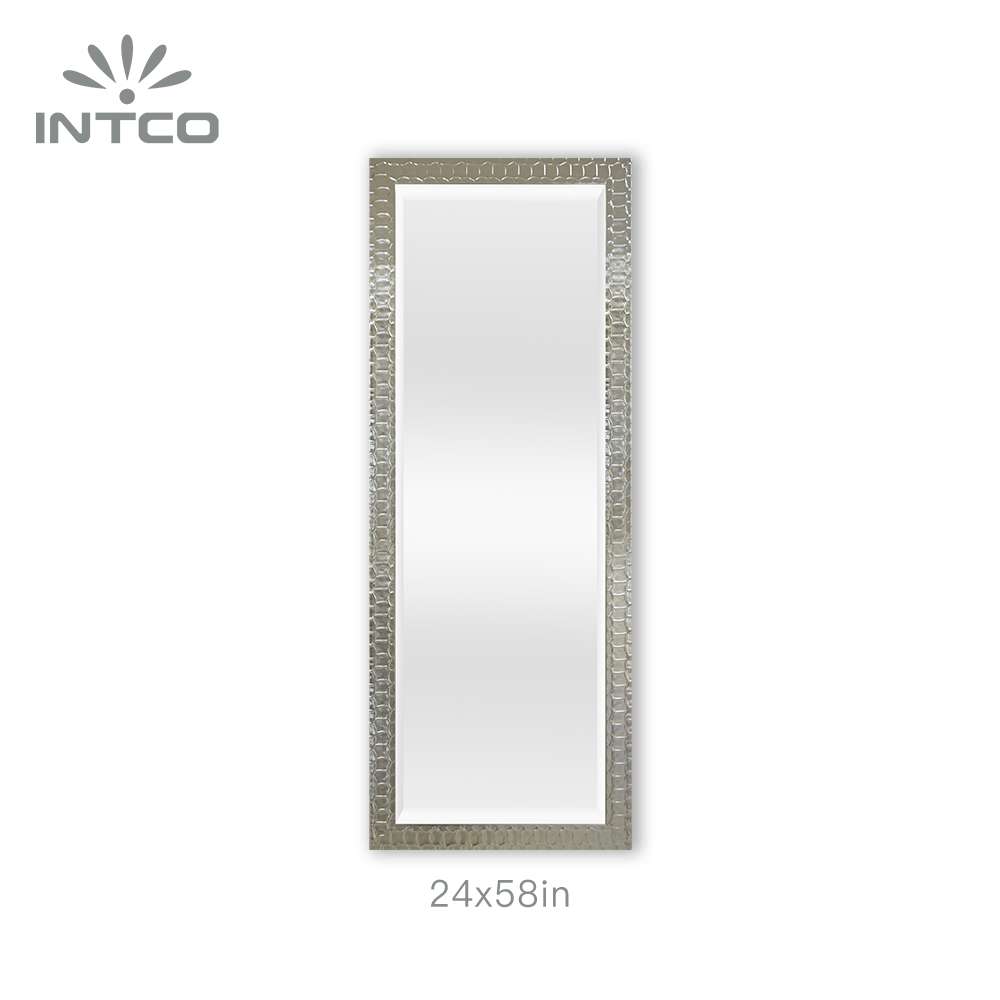 Intco silver vintage framed floor mirror